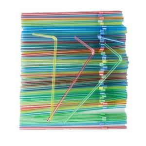 Bendable <b>Plastic</b> <b>Drinking</b> <b>Straws</b> Colorful Transparent For Kids Adults And Elderly Use With Soda Milk Beverages - Product Image 1