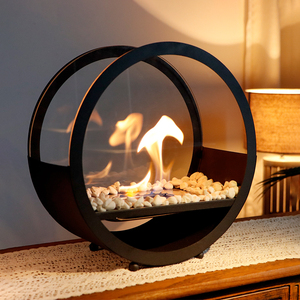 Nouveau design Cheminée autoportante en verre de table Cheminée à l'éthanol biologique pour jardin extérieur - Product Image 1