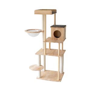 Torre de Madera Ecológica Moderna y Clásica Personalizada, Resistente a las Manchas, para Gatos y Múltiples Razas, Elegante y Sencilla - Product Image 2
