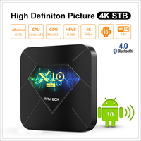 Android 9 très vendu. Boîtier TV X10 Pro avec accélération graphique 3D 4 Go 32 Go, lecteur multimédia