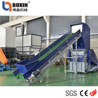 1500kg par heure Déchets Déchets Plastique Seau Conseil Conteneur Bouteilles Feuilles Palettes Broyeur Machine Triturador De Plastico