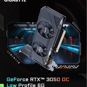 Tarjeta Gráfica Gigabyte GeForce RTX <span class=keywords><strong>3050</strong></span> OC Low Profile 6G GDDR6 de Media Altura para PC de Escritorio, Nueva con Ventilador - Product Image 2