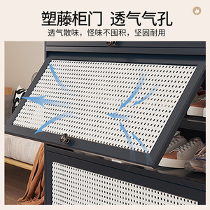 Modern Minimalist Shoe Rack With Dustproof Design Multi Layer Storage Entryway Cabinet For Adults - Product Image 3