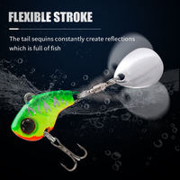Leurre de pêche cuillère métallique 6g 10g Vib, appât dur coulant vibrant pour achigan, brochet, truite, saumon, dorade, tilapia en rivière/lac