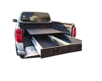 Qualité Garantie Nouveau Tiroir en Acier Noir pour Système de Rangement de Cuisine, SUV, Camping-Car, Capacité 200kg pour Prado LC76/LC95/LC120/LC150 Tacoma