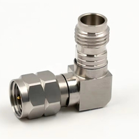 Adaptateur coaxial RF à angle droit 1.85/2.4-KWJG, connecteur de haute précision à ondes millimétriques, femelle 1.85mm vers mâle 2.4mm