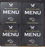 Chip NFC de 144 Bytes, Menú NFC Acrílico de 13.56MHz, Chip RFID Programable con URL, Placa Resistente al Agua con Adhesivo