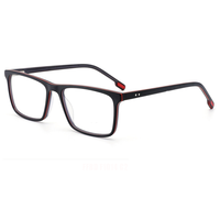 Monture de lunettes unisexe personnalisable en acétate gris transparent, pour hommes et femmes, adaptée aux visages en forme de losange, avec motif imprimé