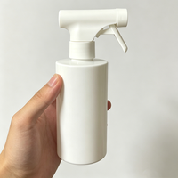 Bouteille pulvérisateur à gâchette givrée noire réutilisable de 200 ml, 300 ml, 500 ml pour le nettoyage automobile, emballage personnalisé pour bouteille de soin capillaire de salon