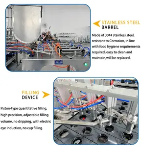 Máquina automática de embalagem de copos de plástico máquina de embalagem de copos de iogurte