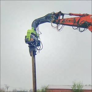20ton Pelle Monté Hydraulique Haute Fréquence Vibrant Poster Pile Feuille De Pilote Pile Marteau, Ciment Pile Driver OEM <span class=keywords><strong>Service</strong></span> - Product Image 4