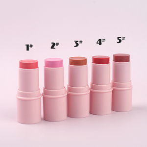 บลัชออนเนื้อครีมแบบแท่ง 5 สี รุ่นใหม่ล่าสุด ไม่มีรอยต่อ ผลิตแบบ OEM ODM ปราศจากการทดลองกับสัตว์ เป็นวีแกน ธรรมชาติ รับผลิตแบรนด์ส่วนตัว สีชมพู - Product Image 2