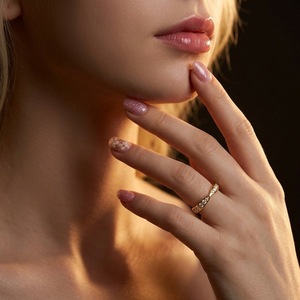 Yellow Gold Moissanite Eternity Band <b>Ring</b> Round Brilliant Cut Channel Setting Classic Style Unisex Wedding <b>Ring</b> - Product Image 3