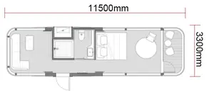 38m2 Zonne-Energie Luxe Ruimte Capsule Prefab Slaap Pod Outdoor Stacaravan Kleine Huis Ruimte Capsule