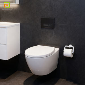 WC suspendu mural en céramique rond pour salle de bain, fabriqué en usine - Product Image 2