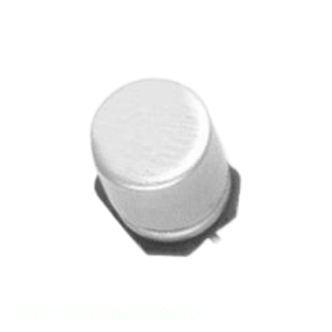 Condensateur SMD 100 µF 20 % 50 V, RAVVT101M1UFH0002U, en aluminium, à montage en surface, Distributeur agréé - Product Image 1
