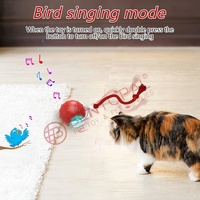 Nouveau design en promotion : Balle interactive intelligente avec accessoires de queue, roule rapidement sur le tapis, jouet pour chat intelligent et indestructible