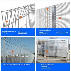 Valla protectora para huerto, carcasa BRC de 1,5 m, doblado 3D, alambre de púas 358, puertas de enrejado de cercado caliente de madera tratada a presión natural - Product Image 3