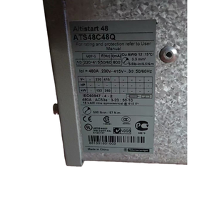 ซอฟต์สวิตช์ ATS48C48Q ของแท้ใหม่ สำหรับมอเตอร์แบบอะซิงโครนัส Altistart 48 480A 230/415V 355kW IP20 50/60Hz - Product Image 1