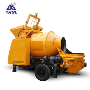2019 new model low price concrete pump with mixer in india