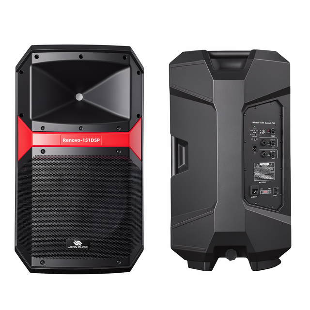 15 Inch Active Wide Loud Speaker Plastic Active Class-D Amplifier DSP Used for Outdoor Speaker