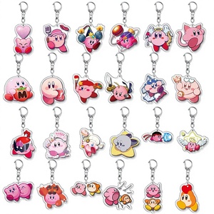พวงกุญแจอะคริลิคพิมพ์ลายการ์ตูนอนิเมะเกม Kirby <span class=keywords><strong>Waddle</strong></span> <span class=keywords><strong>Dee</strong></span> Meta Knight ของที่ระลึก - Product Image 1