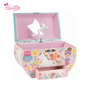Scatola Portagioie Musicale Unicorno Magico con Figura Rotante, Musica a Corda e Specchio, Regalo di Compleanno per Bambini - Product Image 2