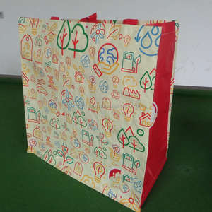 Bolsas de Compra Reutilizables Ecológicas Personalizadas al por Mayor, Tejido de PP Reciclable con Patrón a Cuadros - Product Image 5