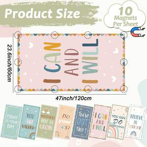 Leuchtstofflampen abdeckungen mit 80 Magneten Dekorativ für Decken leuchten im Klassen zimmer 4x2 Fuß Magnet licht abdeckungen Filter - Product Image 5