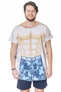 Bikini Áo Thun Vui Bikini In Tắm Phù Hợp Với Cover-up Bãi Biển Áo Thun Ăn Mặc Cho Nam Giới - Product Image 2