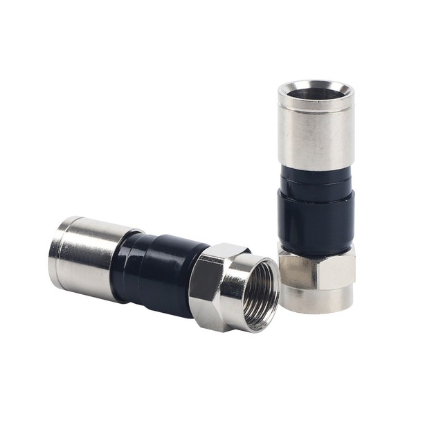 RG6 F Type Compression 2.7cm Snap Seal Plug Connector for Sky Satellite Virgin Cable