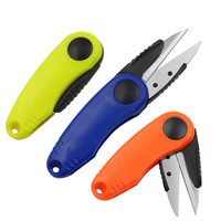 ROOBLINOS WC05 Ciseaux de pêche portables en acier inoxydable, mini-couteau pliant multifonction, coupe-ligne pour la pêche en rivière, couteau en plastique