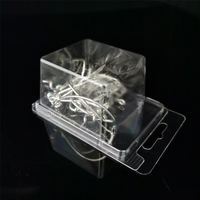 Nouveau design clair Transparent recyclé PET PVC boîte de rangement à clapet en plastique leurre de pêche et étui d'emballage
