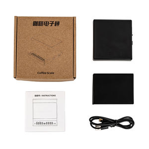 French Press Kaffee verhältnis 2KG Schwarz-Weiß Minimalist isches Design Mini-Größe LED-Bildschirm Timer Digitale Kaffee waage - Product Image 5