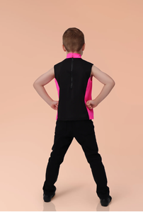 Camiseta sin mangas de fábrica Trajes de baile rosa <span class=keywords><strong>brillante</strong></span> y <span class=keywords><strong>blanco</strong></span> - Product Image 4