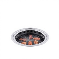 Parrilla Coreana para Barbacoa y Olla Caliente sin Humo, Parrilla Eléctrica de Mesa de Calidad Profesional