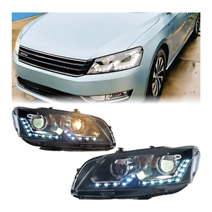Fari Anteriori di Aggiornamento a LED DRL per Volkswagen <span class=keywords><strong>Passat</strong></span> B7 Specifica USA V2 2011-2015 Gruppo Ottico con Indicatore di Direzione Accessori Auto - Product Image 1