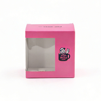 Boîte en carton écologique personnalisée avec fenêtre transparente en PVC pour emballage de tasse à café, tasse à thé, tasse souvenir, cadeau
