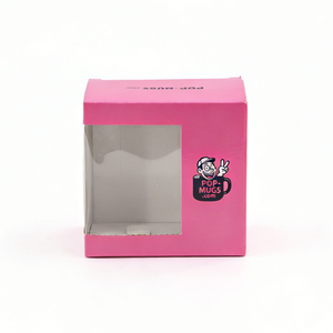 Boîte en <span class=keywords><strong>carton</strong></span> écologique personnalisée avec fenêtre transparente en PVC pour emballage de tasse à café, tasse à thé, tasse souvenir, cadeau - Product Image 2