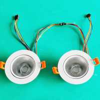 DMX512 RGBW RVB RGBIC Adressable Spot Light Downlight Plafond Panneau Lampe DC24V Plusieurs Couleurs