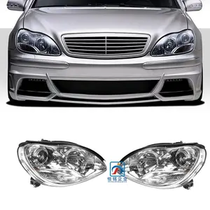 Mercedes Benz araba vücut parçası otomatik kafa lambası Led ışık far S sınıfı W220 Xenon far 2208204361