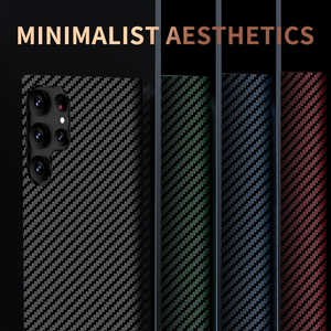 Custodia Sottile in Fibra di Carbonio per <span class=keywords><strong>Samsung</strong></span> Galaxy S24 Ultra S23 Ultra, Cover Rigida Sottile con Texture in Fibra di Aramide per <span class=keywords><strong>Samsung</strong></span> S22 Plus <span class=keywords><strong>S21</strong></span> <span class=keywords><strong>FE</strong></span> - Product Image 3