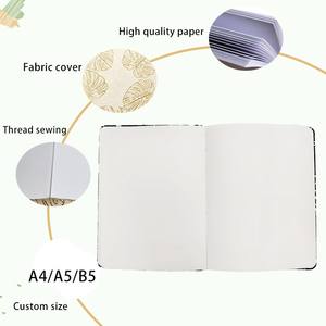 Vente chaude Feuille-Motif PP Tissu Relié Cahier Voyage Blogueurs Destination Diaries Paysage Exotique Croquis - Product Image 3