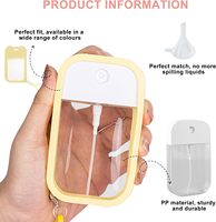 Flacon pulvérisateur rechargeable format carte de crédit 35 ml 50 ml, atomiseur portable en plastique pour désinfectant pour les mains sans alcool, parfum
