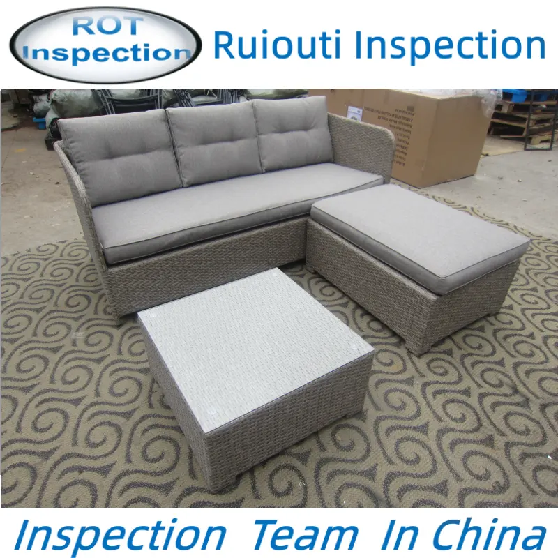 Services d'inspection qc Yiwu/inspection avant expédition zhejiang/services de contrôle de qualité de meubles en rotin tissé à Ningbo