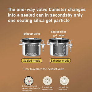 DEWEISI 1L 3.5L acciaio inossidabile ermetico chicco di caffè accessori per caffè contenitore di <span class=keywords><strong>zucchero</strong></span> barattolo di conservazione degli alimenti con cucchiaio - Product Image 3