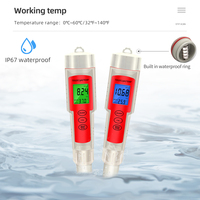 Testeur numérique de qualité d'eau 4 en 1, PH EC TDS de Type stylo, testeur étanche, écran LCD, Aquariums