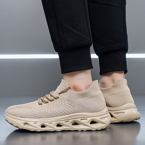 Chaussures décontractées pour hommes à bout large, respirantes, en maille Fly Knit, faciles à enfiler, pour pieds larges - Product Image 2