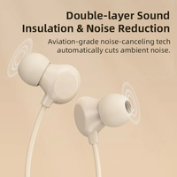 Earphone suara Bass, Earphone olahraga Tipe C 3.5mm dengan Mic untuk iPhone 17 Xiaomi Samsung MP3