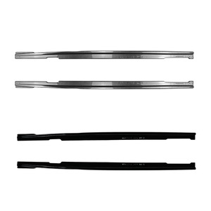 Amp-Z Side Skirt Spoiler Kit For <b>Mini</b> Cooper F56 F57 2014-2024 <b>Piano</b> Black Carbon Fiber Texture Matte Finish - Product Image 2